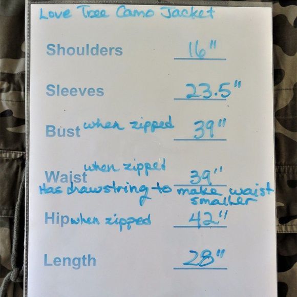 Camouflage Green Jacket Love Tree...........225 - Picture 10 of 10